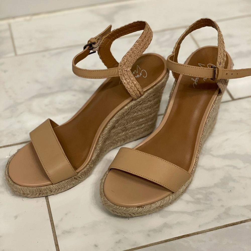Crown Vintage Tan Wedge Sandal